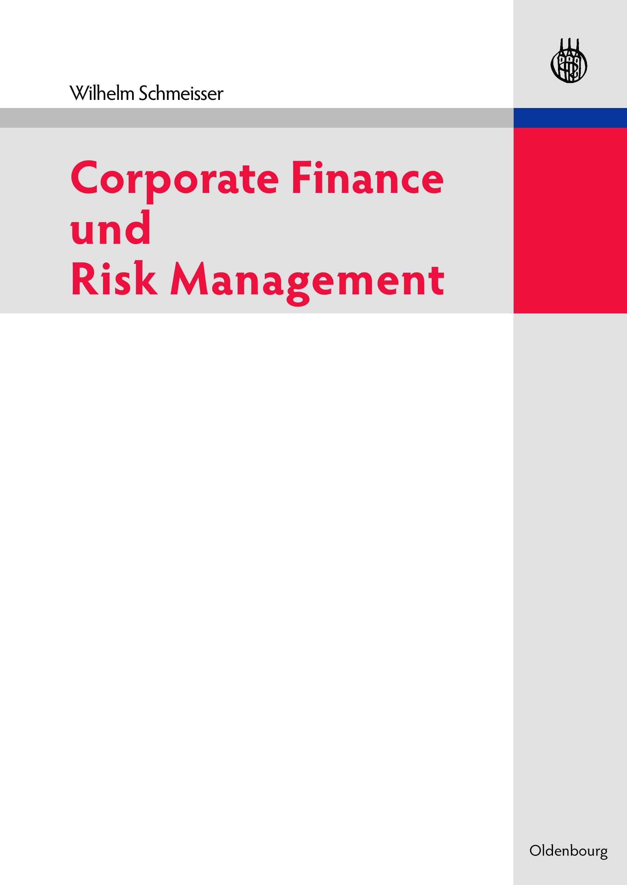 Vorderes Coverbild Corporate Finance und Risk Management