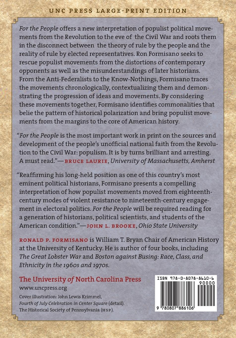 Rückseitencover For the People