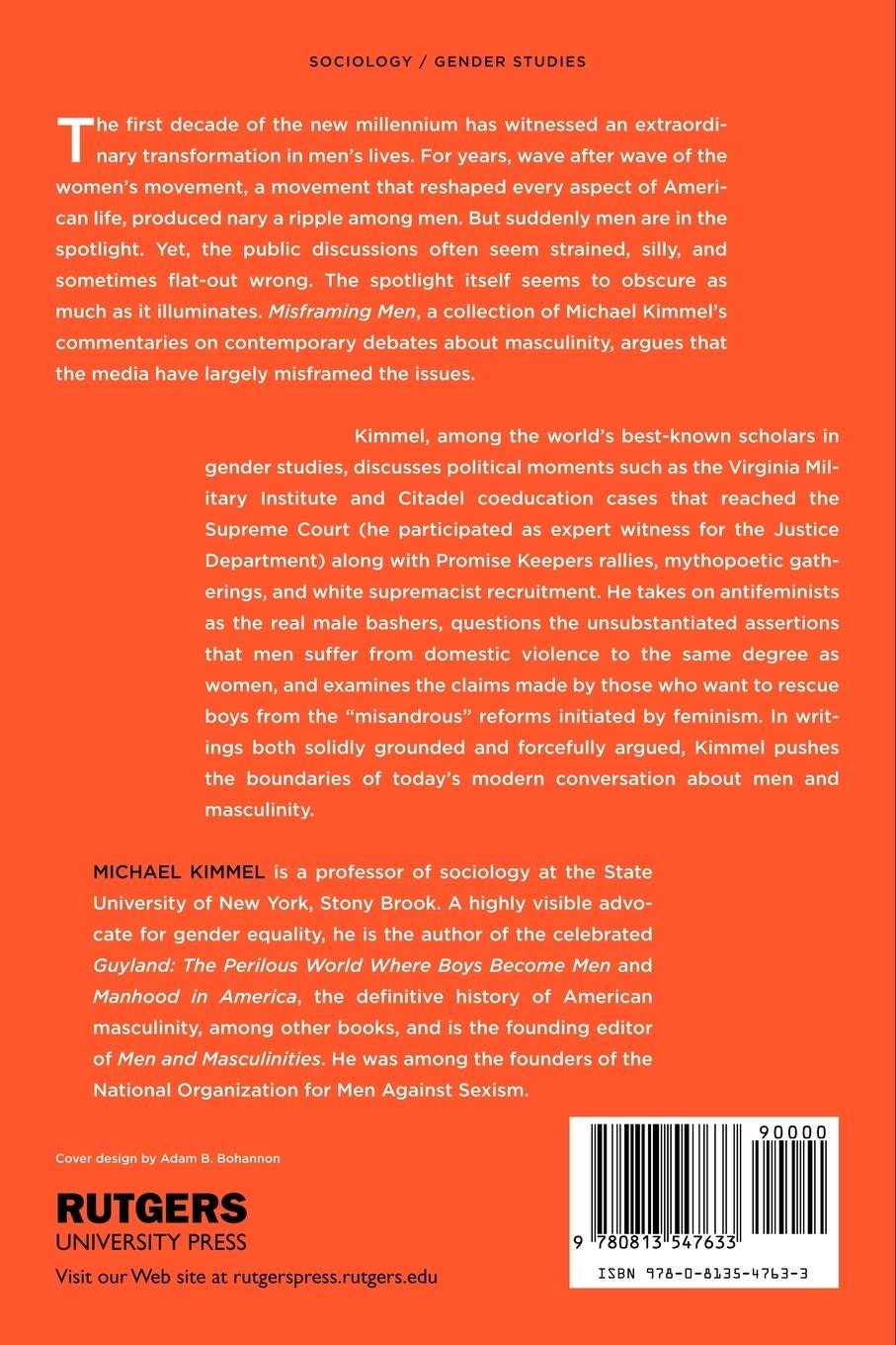 Rückseitencover Misframing Men