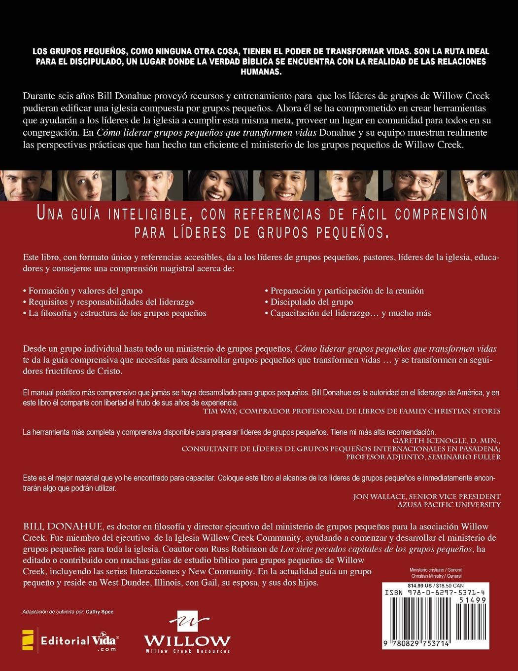 Rückseitencover Cómo liderar grupos pequeños que transforman vidas