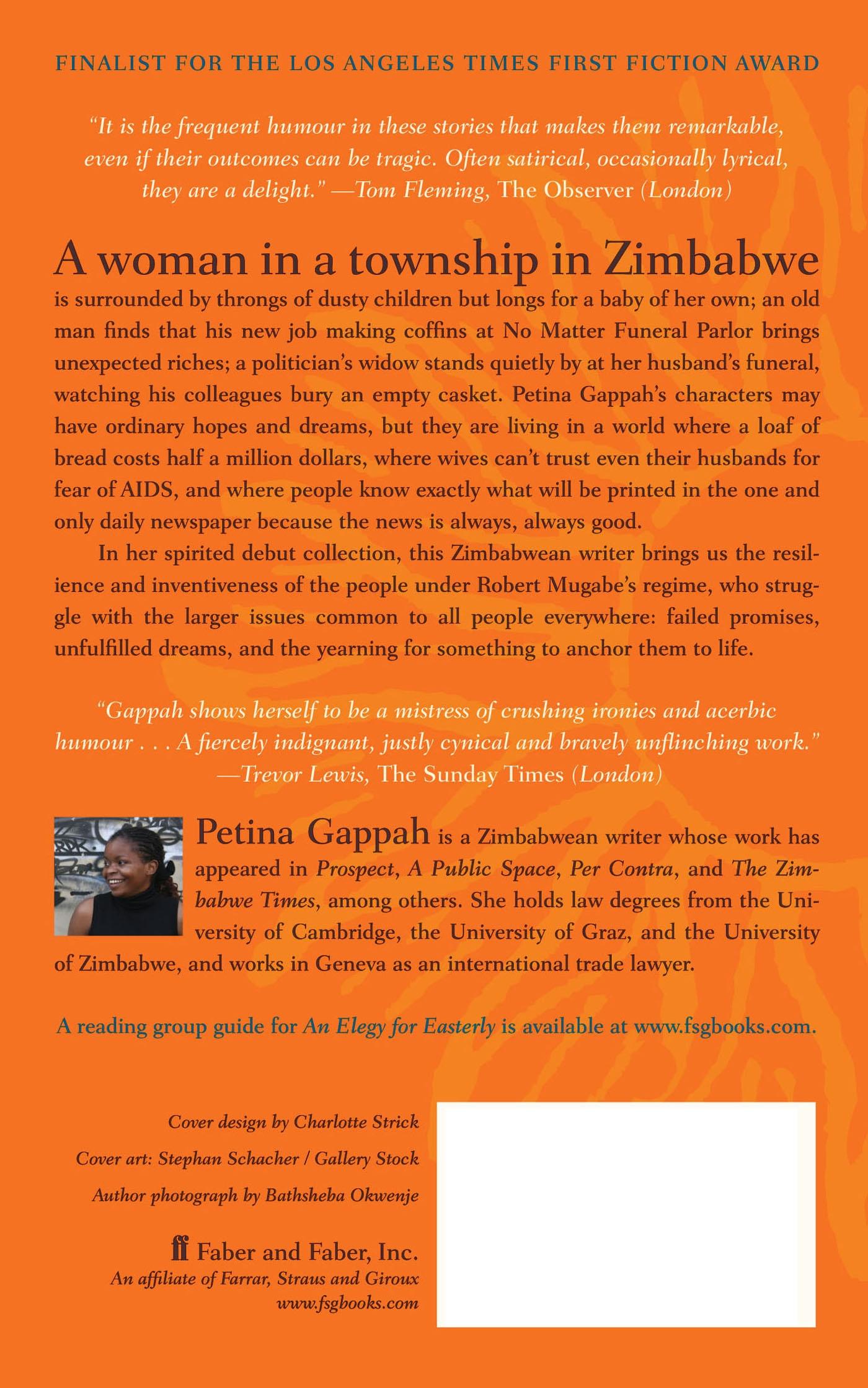 Rückseitencover An Elegy for Easterly