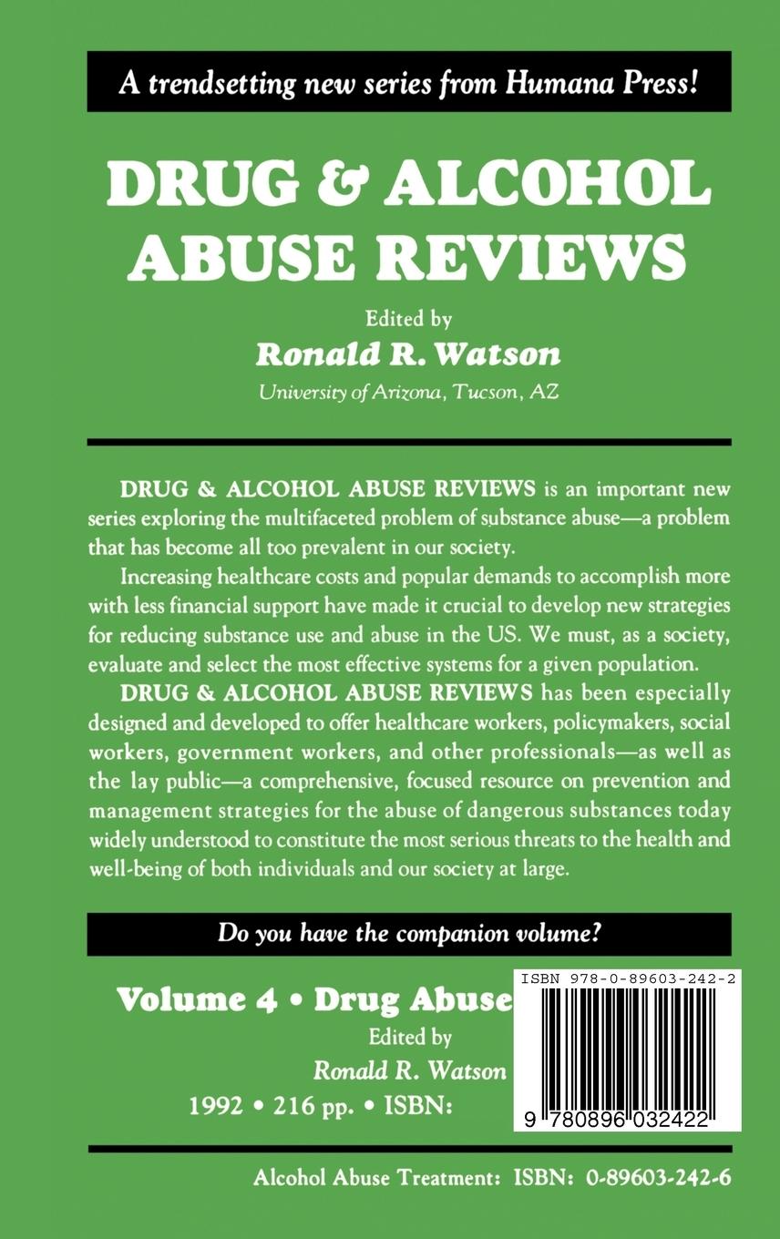 Rückseitencover Alcohol Abuse Treatment