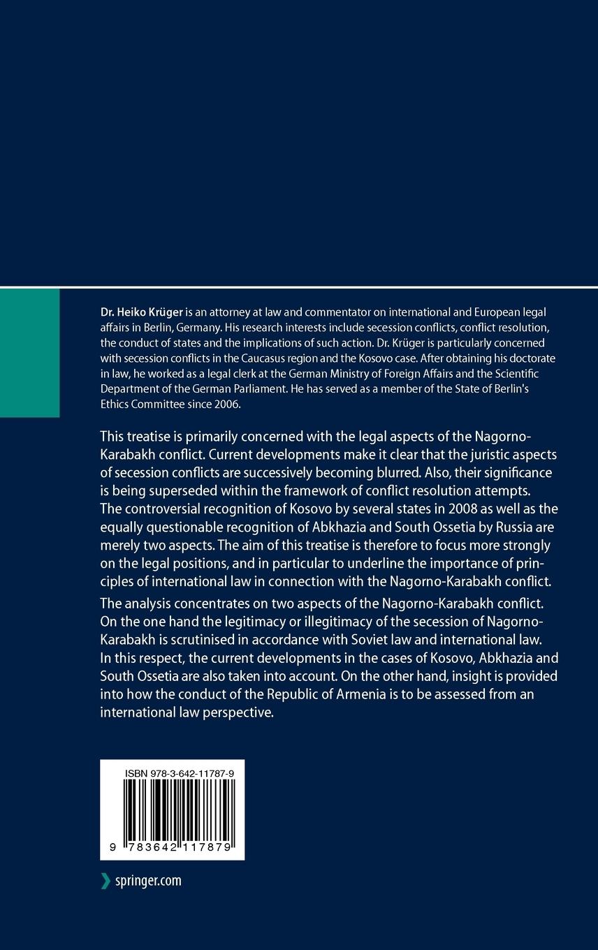 Rückseitencover The Nagorno-Karabakh Conflict