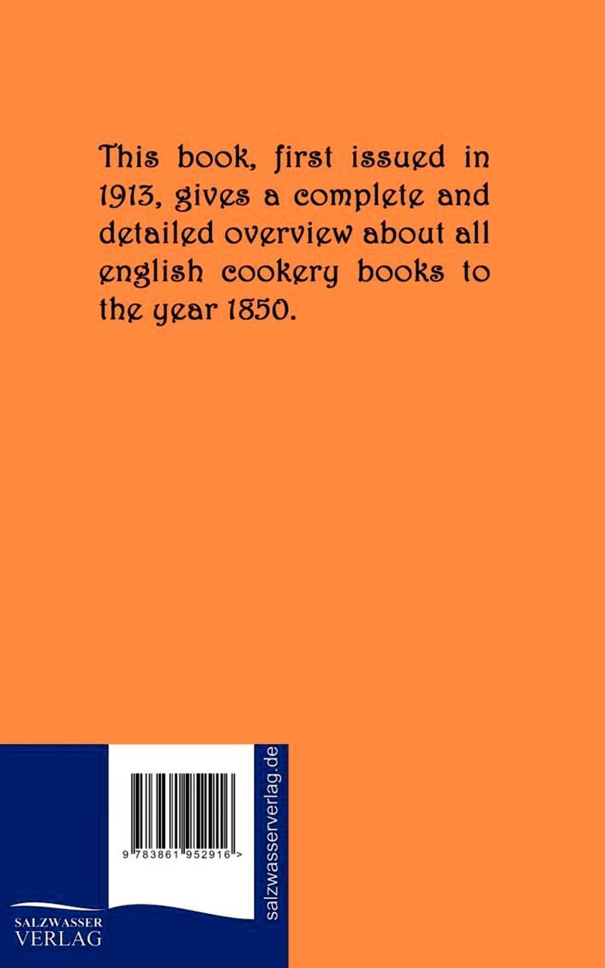 Rückseitencover All English Cookery Books