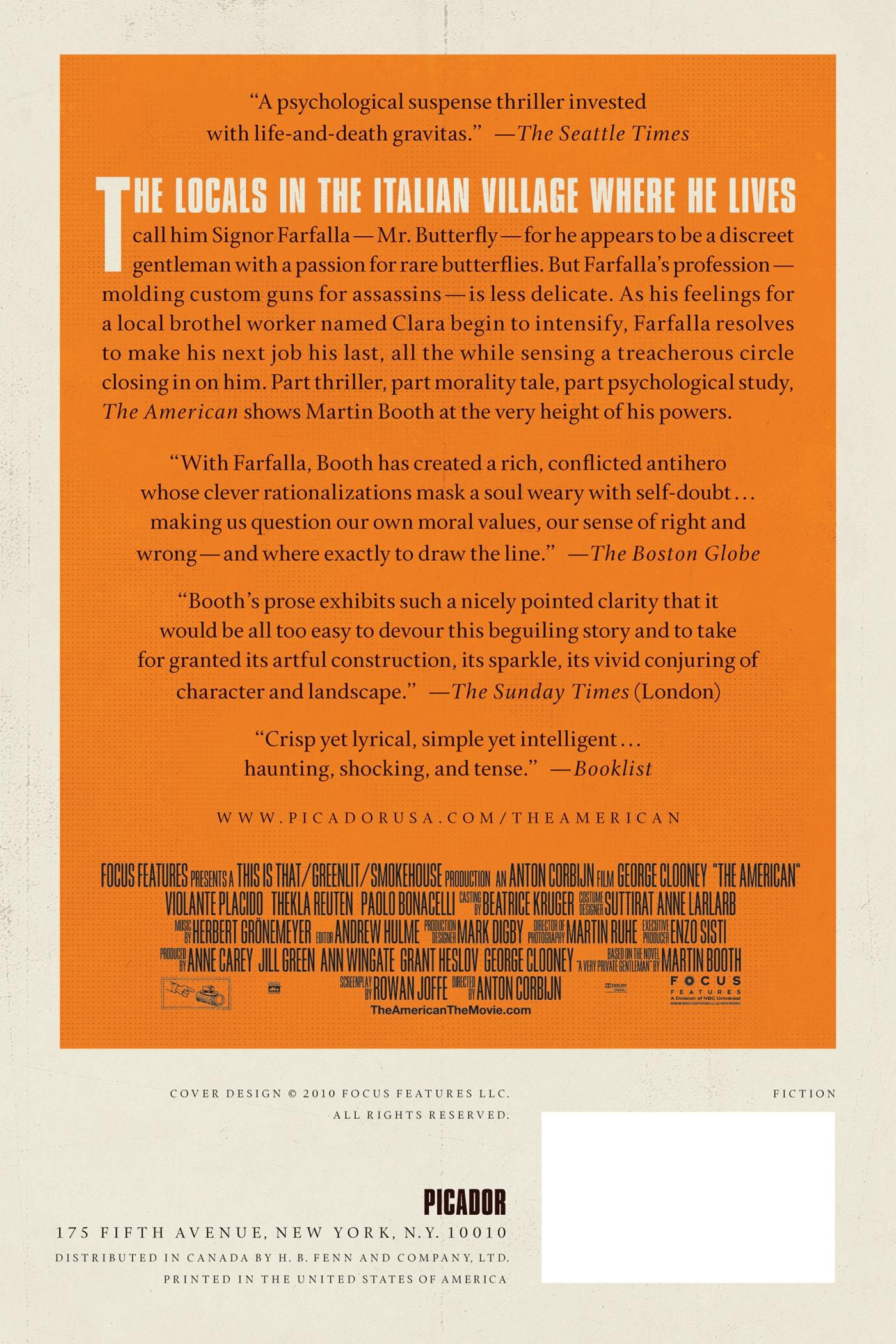 Rückseitencover The American