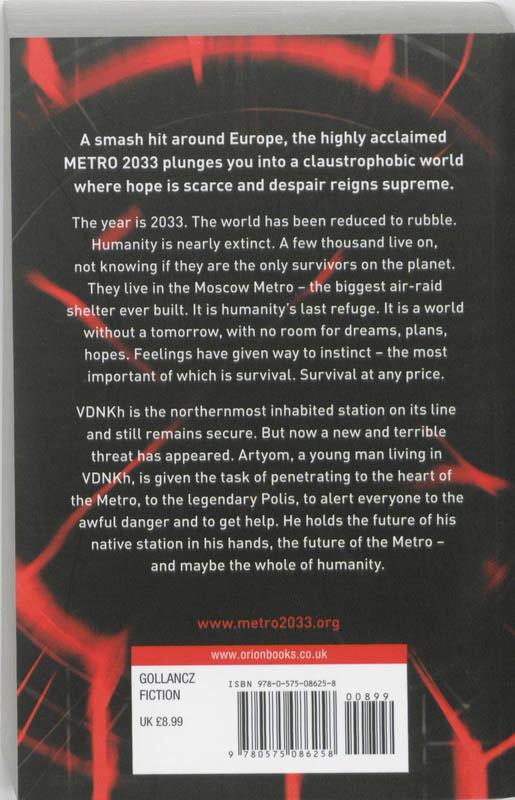 Rückseitencover METRO 2033