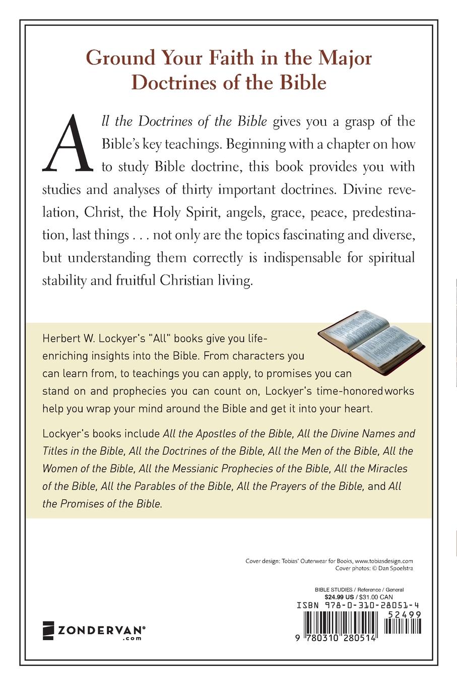 Rückseitencover All the Doctrines of the Bible