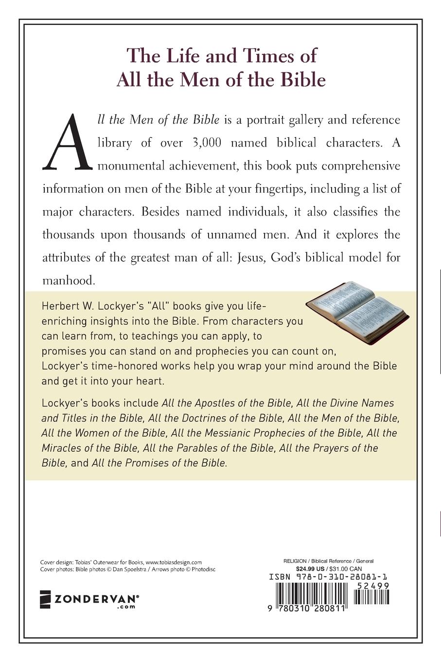 Rückseitencover All the Men of the Bible