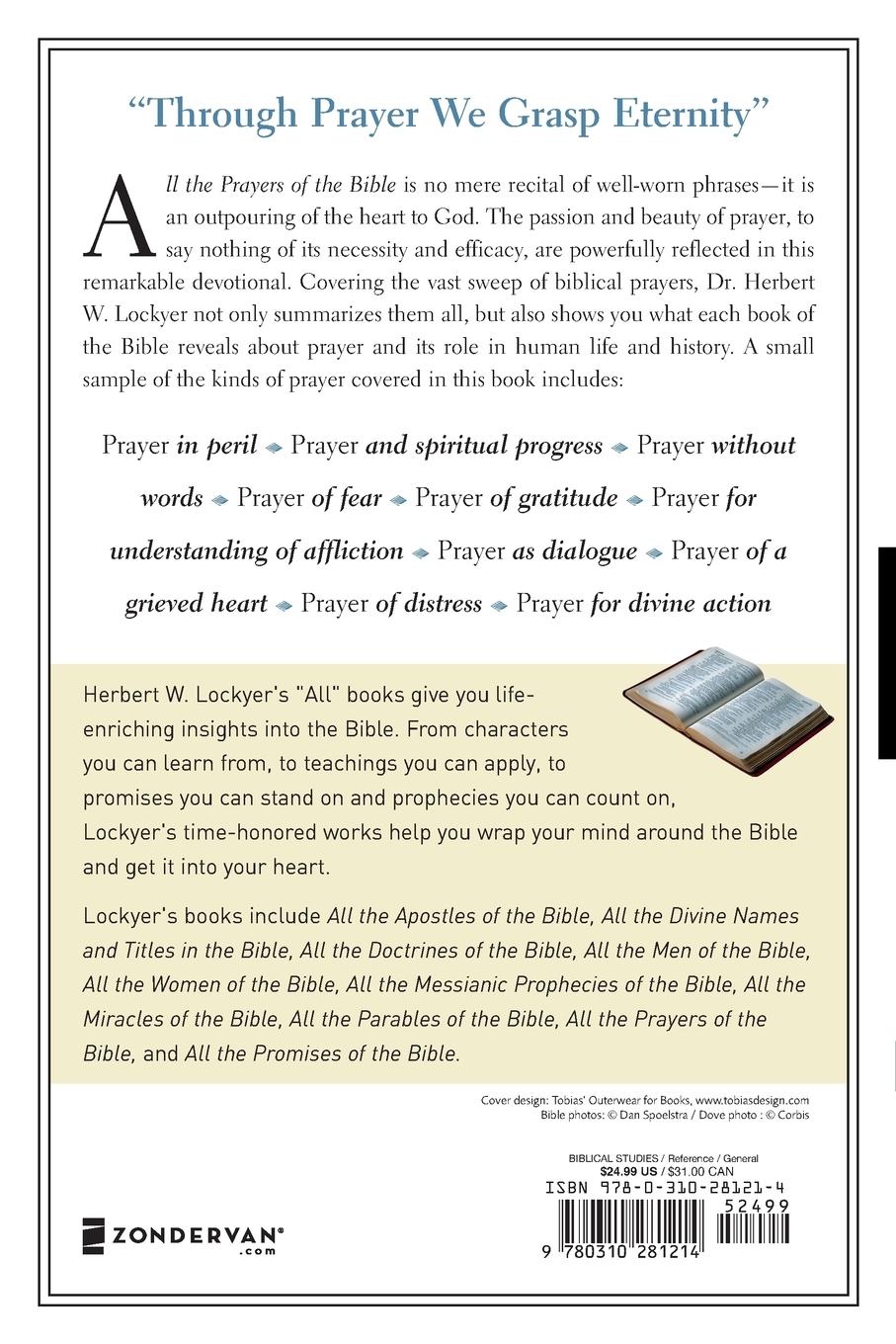 Rückseitencover All the Prayers of the Bible