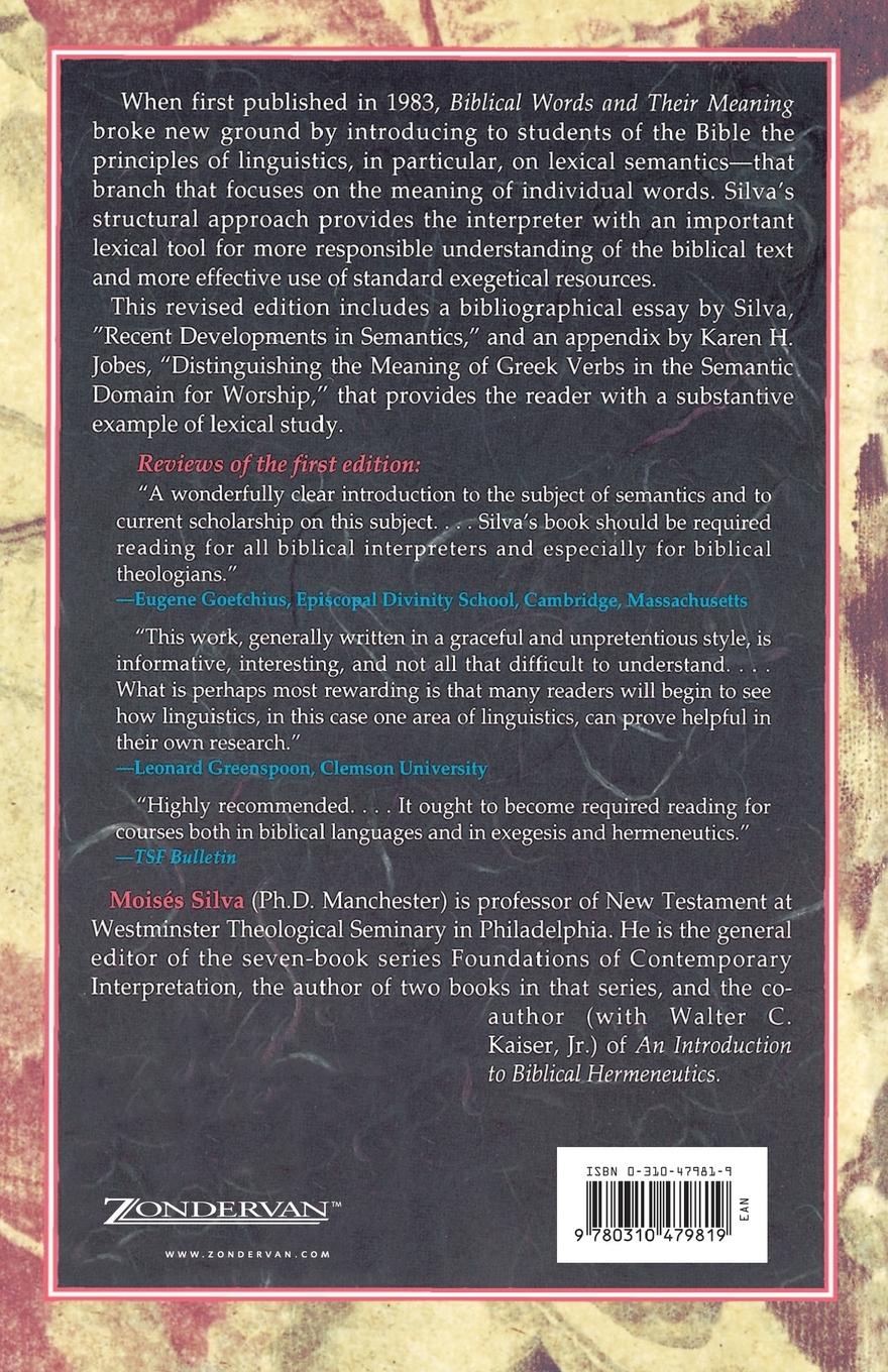 Rückseitencover Biblical Words and Their Meaning