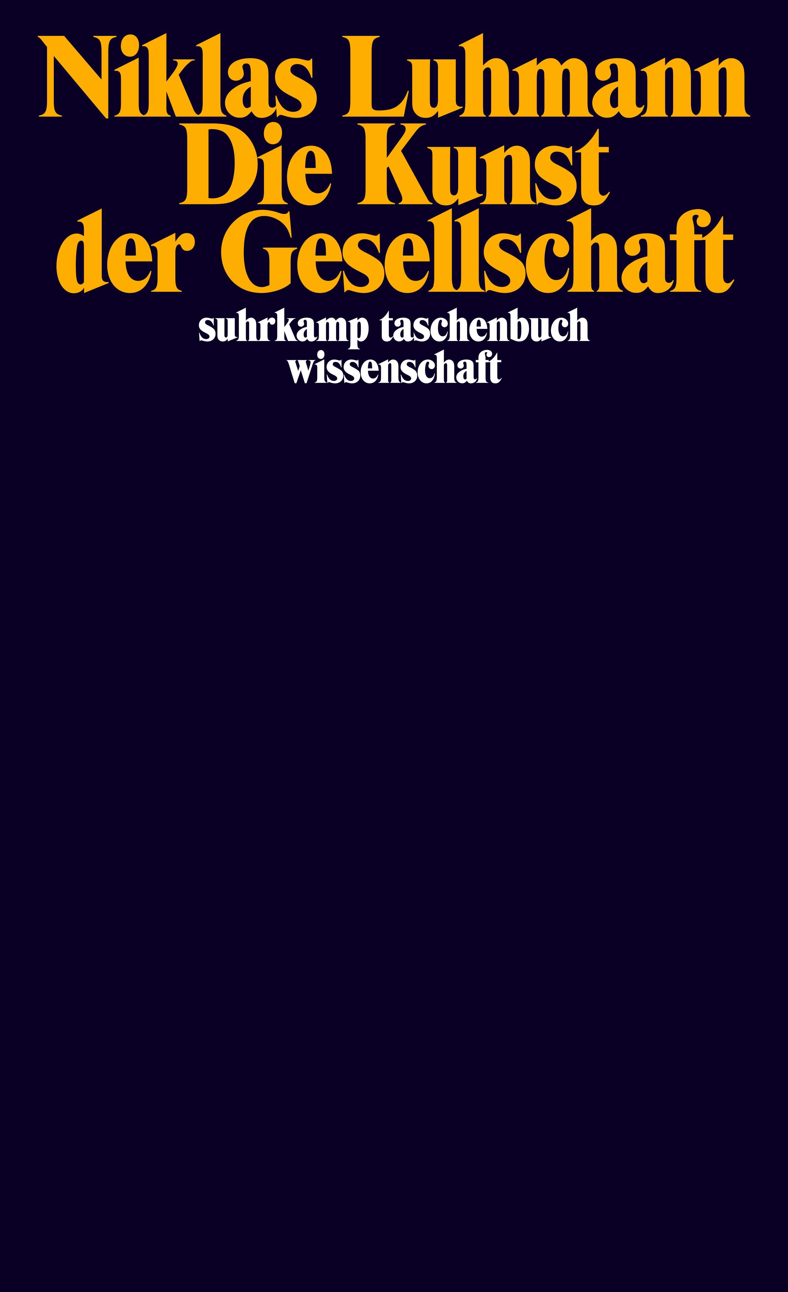 Vorderes Coverbild Die Kunst der Gesellschaft