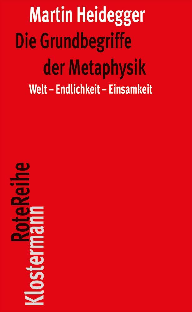 Vorderes Coverbild Die Grundbegriffe der Metaphysik