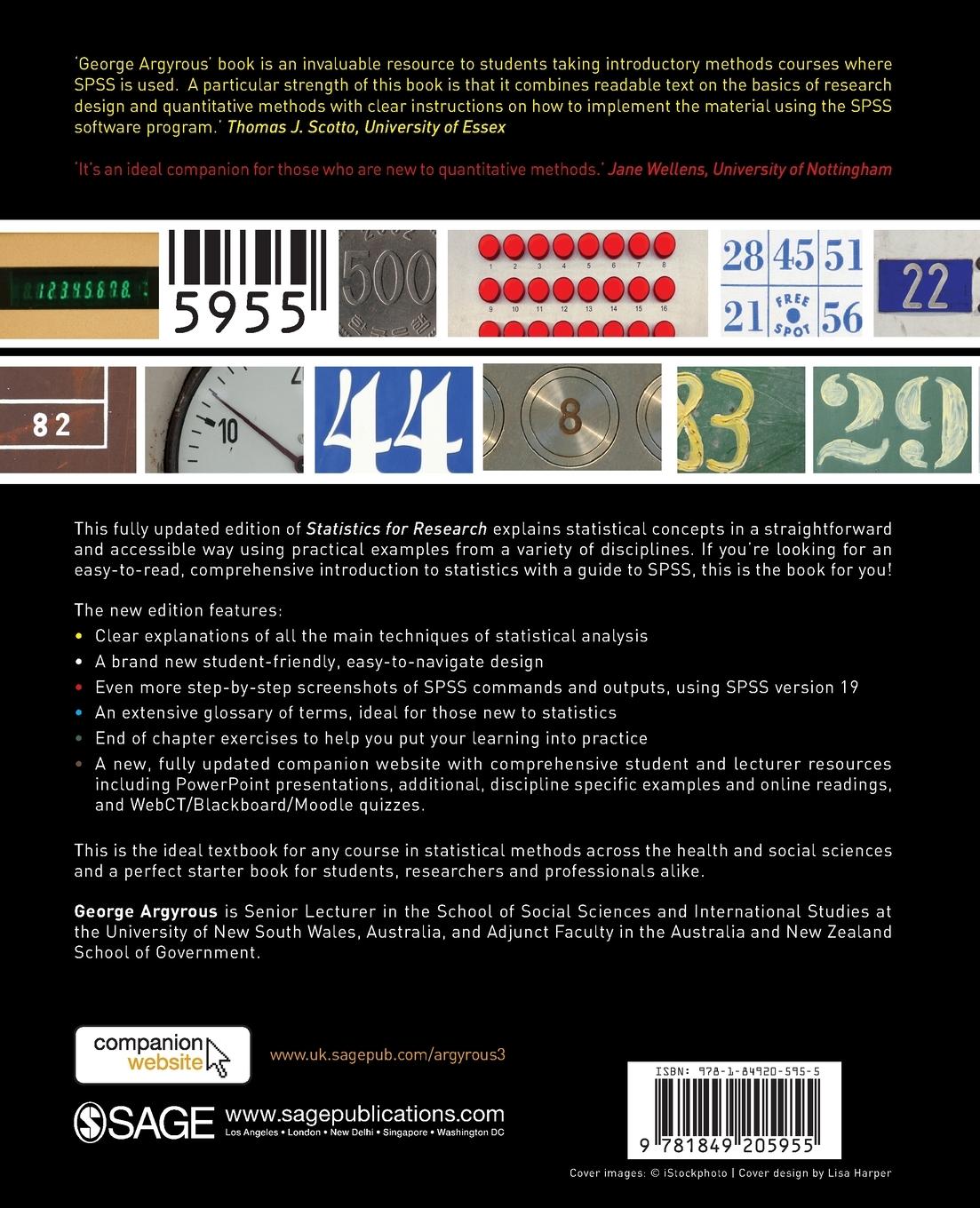 Rückseitencover Statistics for Research