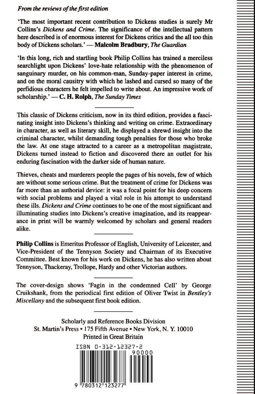 Rückseitencover Dickens and Crime
