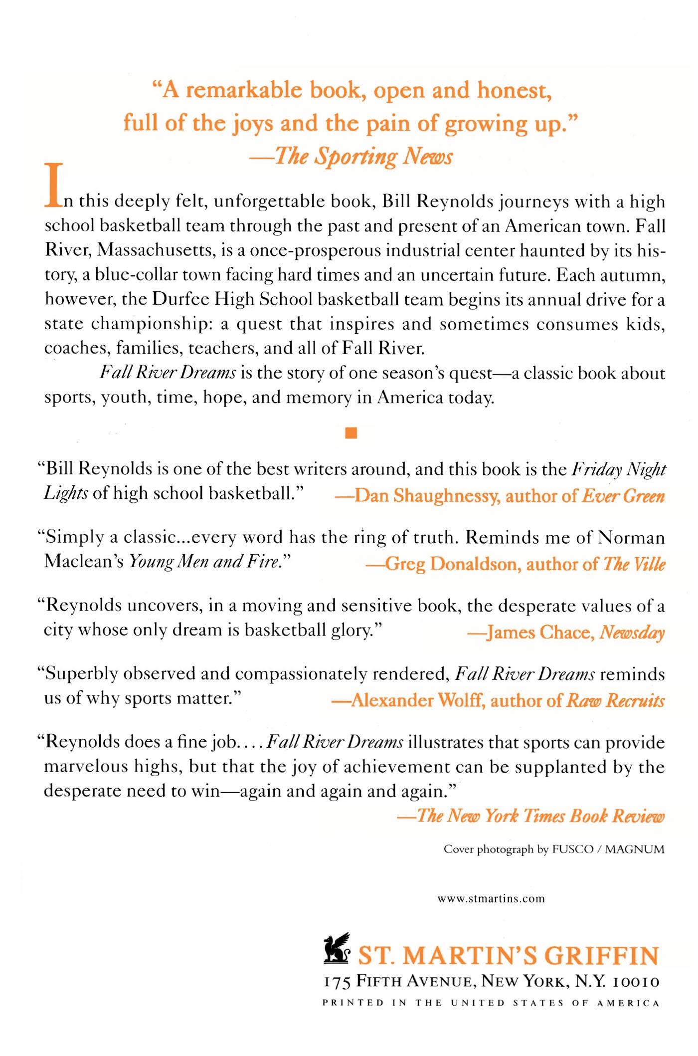 Rückseitencover Fall River Dreams