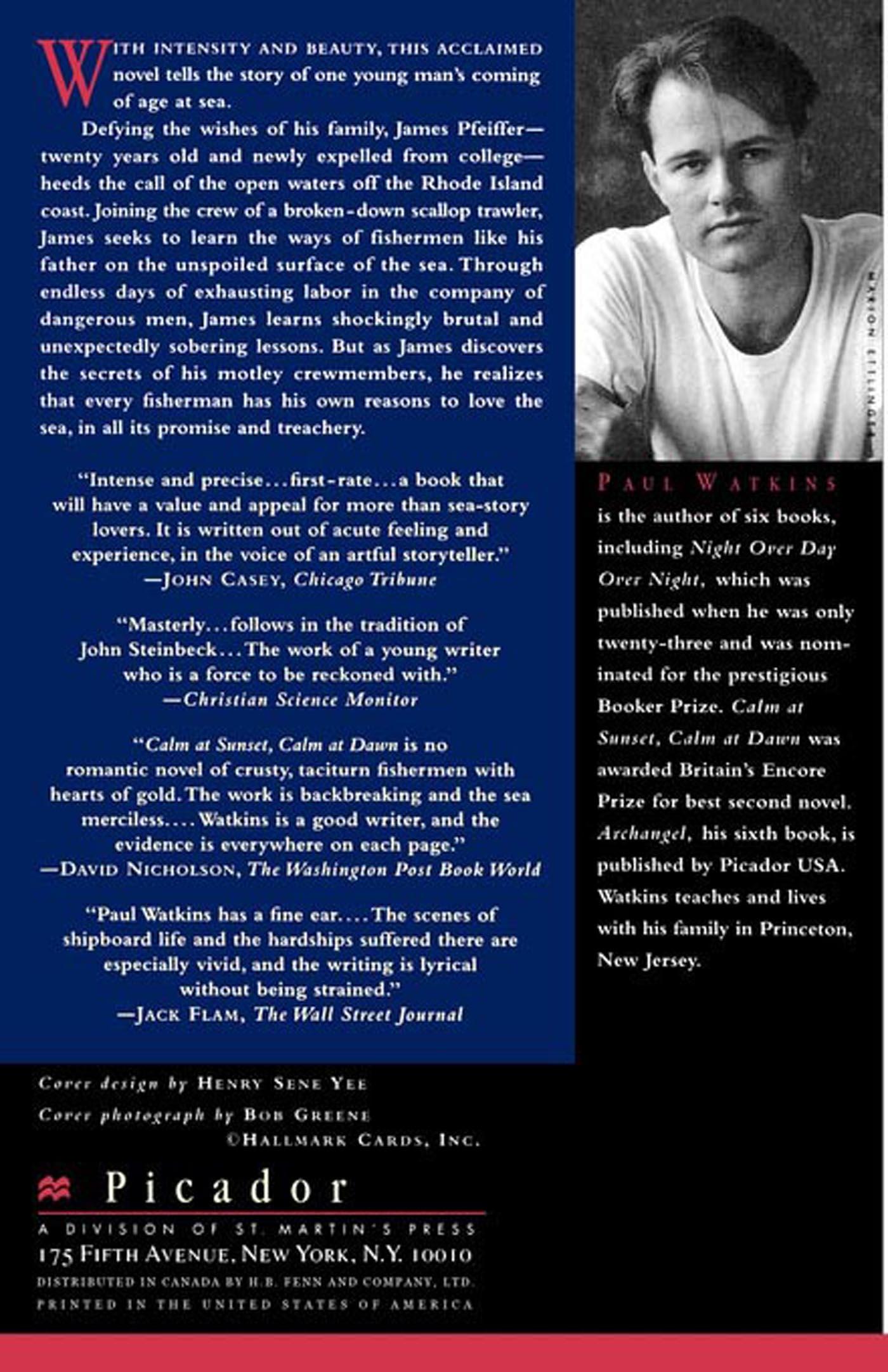 Rückseitencover Calm at Sunset, Calm at Dawn