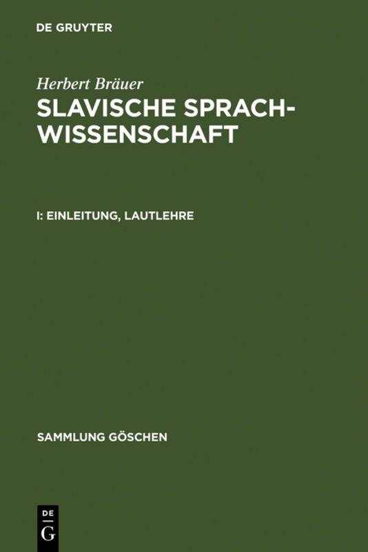 Vorderes Coverbild Einleitung, Lautlehre