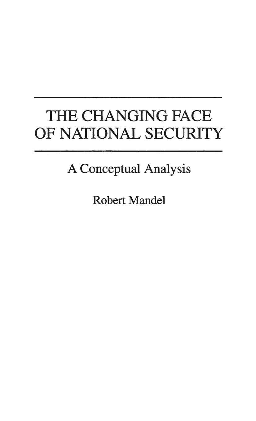 Vorderes Coverbild The Changing Face of National Security