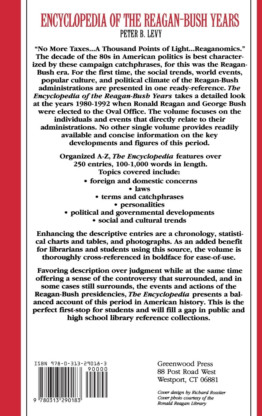 Rückseitencover Encyclopedia of the Reagan-Bush Years