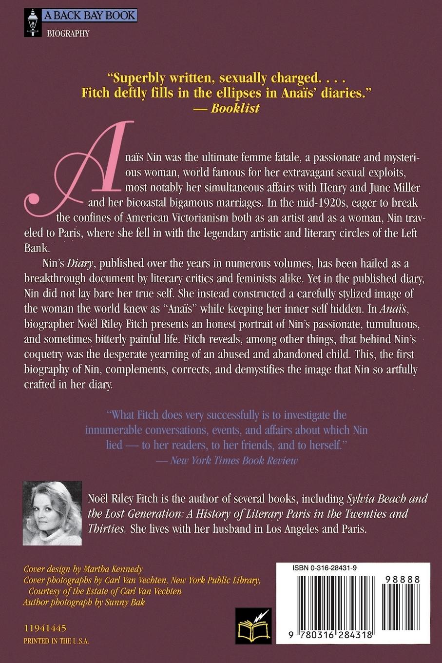 Rückseitencover Anais