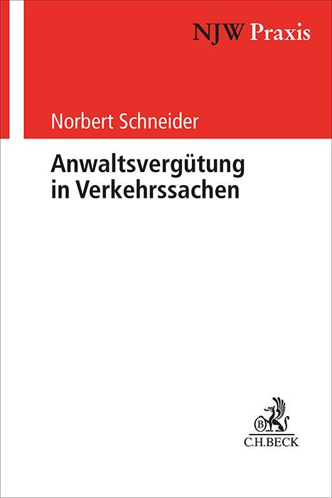 Vorderes Coverbild Anwaltsvergütung in Verkehrssachen