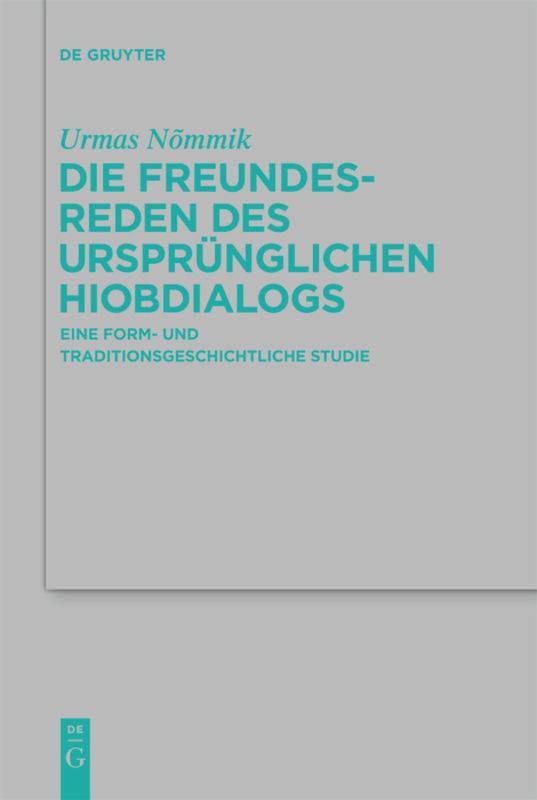 Vorderes Coverbild Die Freundesreden des ursprünglichen Hiobdialogs