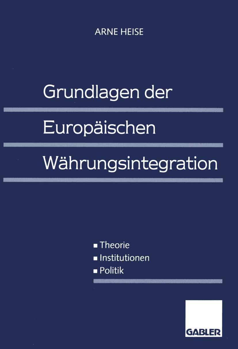 Vorderes Coverbild Grundlagen der Europäischen Währungsintegration