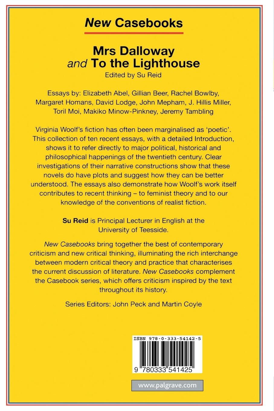 Rückseitencover Mrs Dalloway and to the Lighthouse, Virginia Woolf