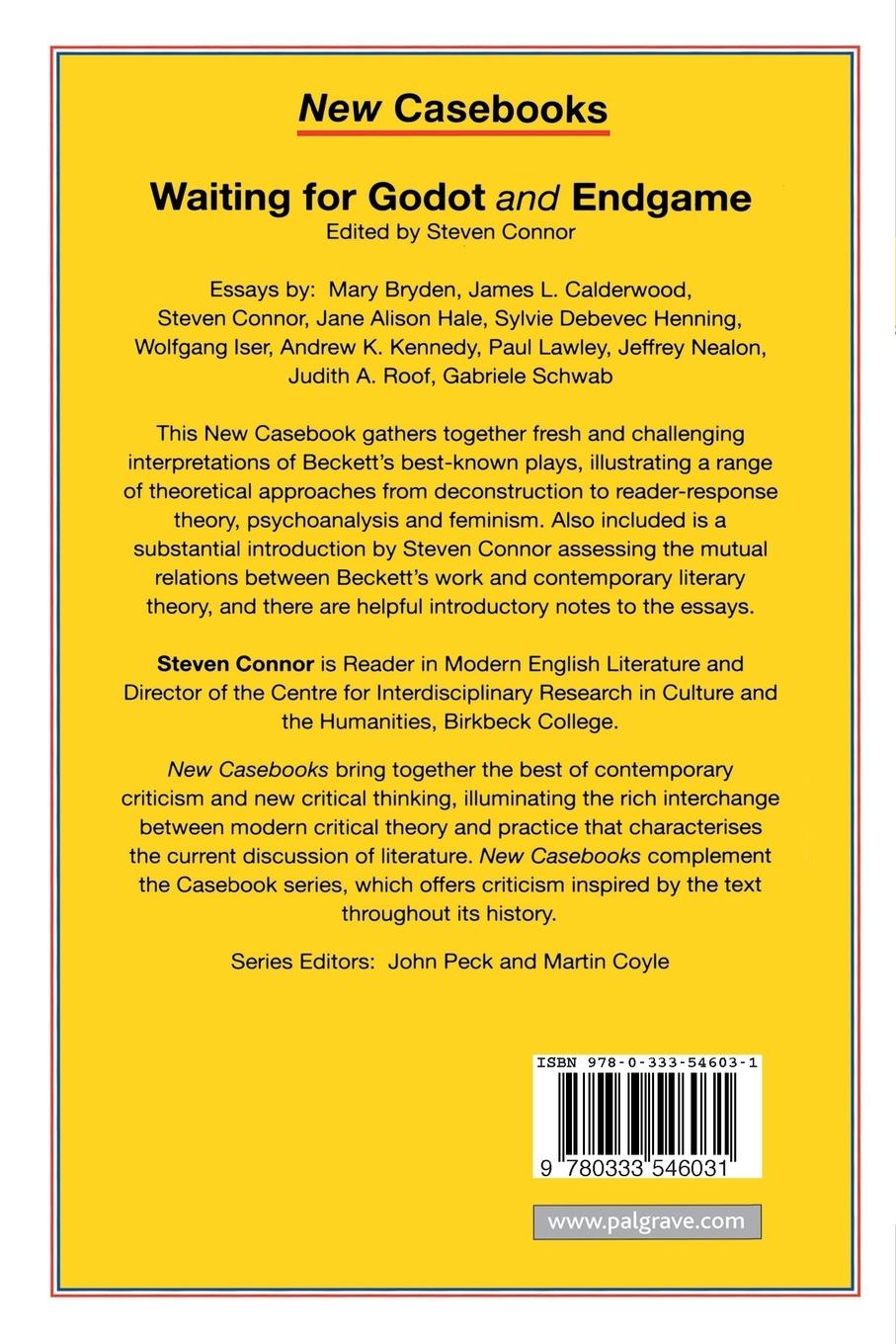 Rückseitencover Waiting for Godot and Endgame