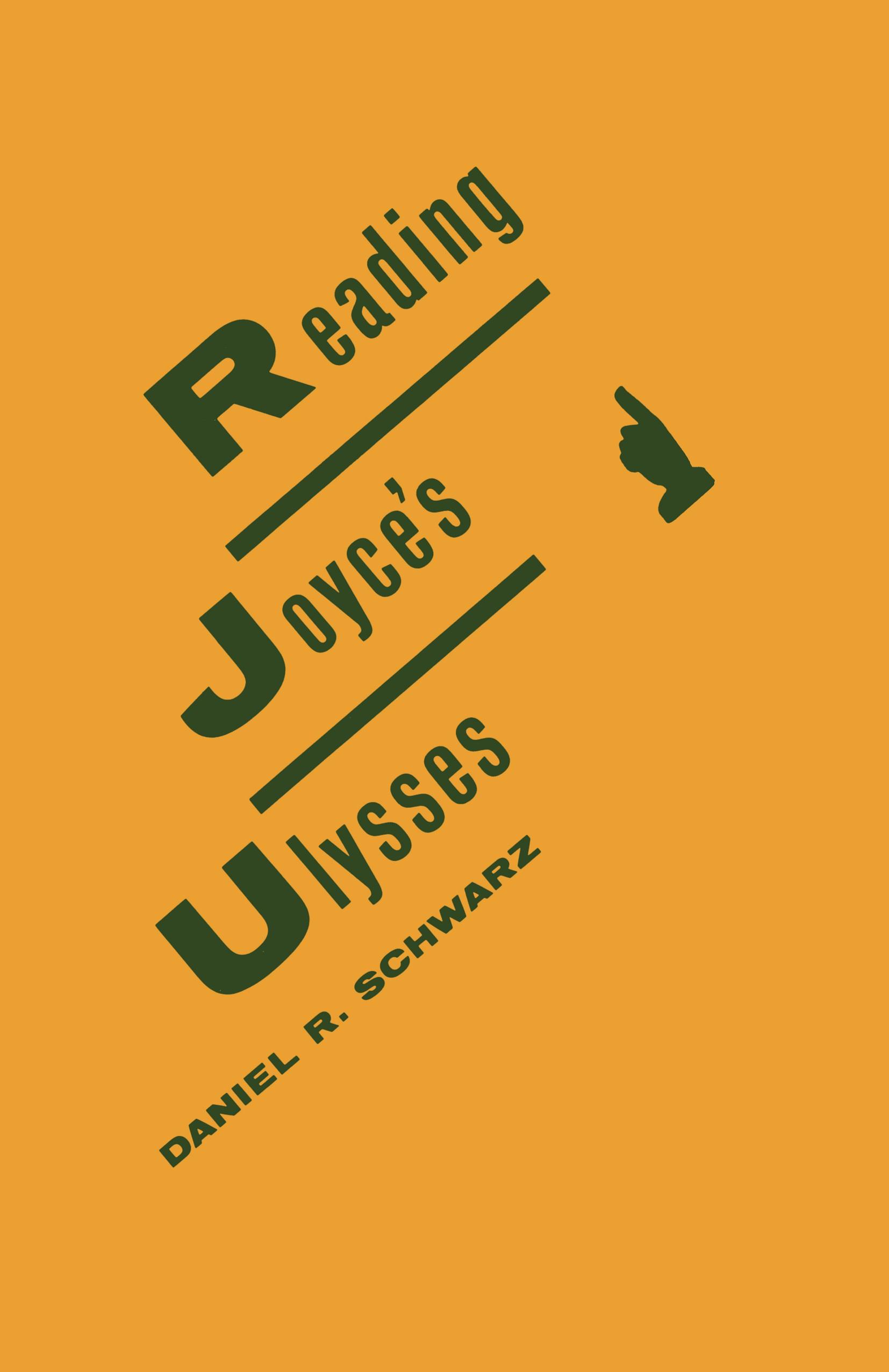 Vorderes Coverbild Reading Joyce's Ulysses