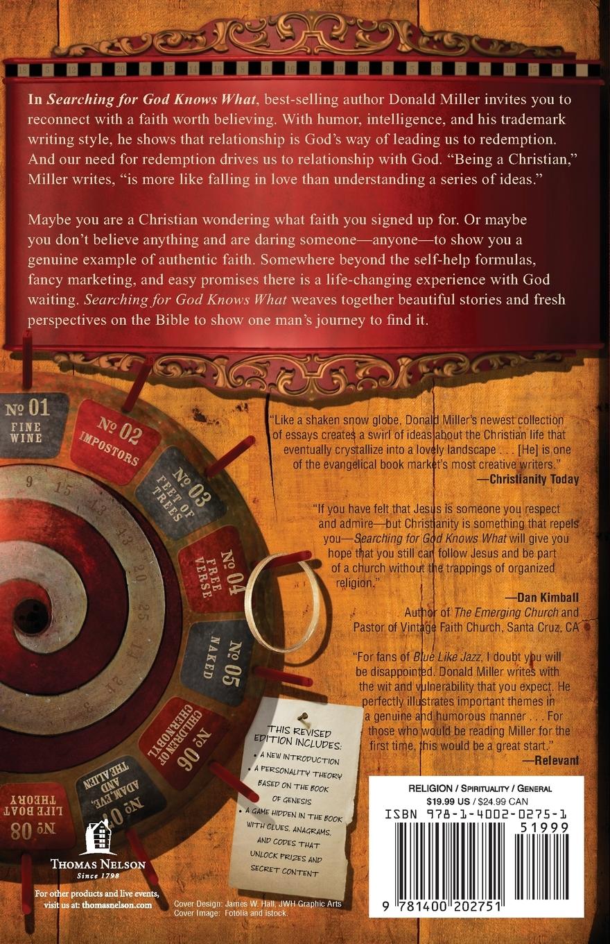 Rückseitencover Searching for God Knows What