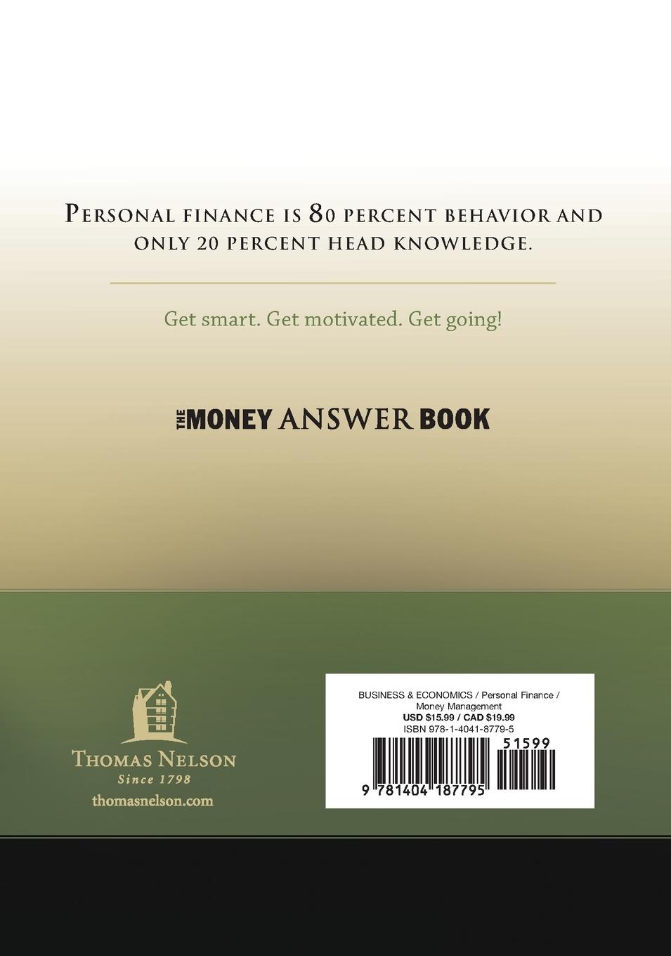 Rückseitencover The Money Answer Book