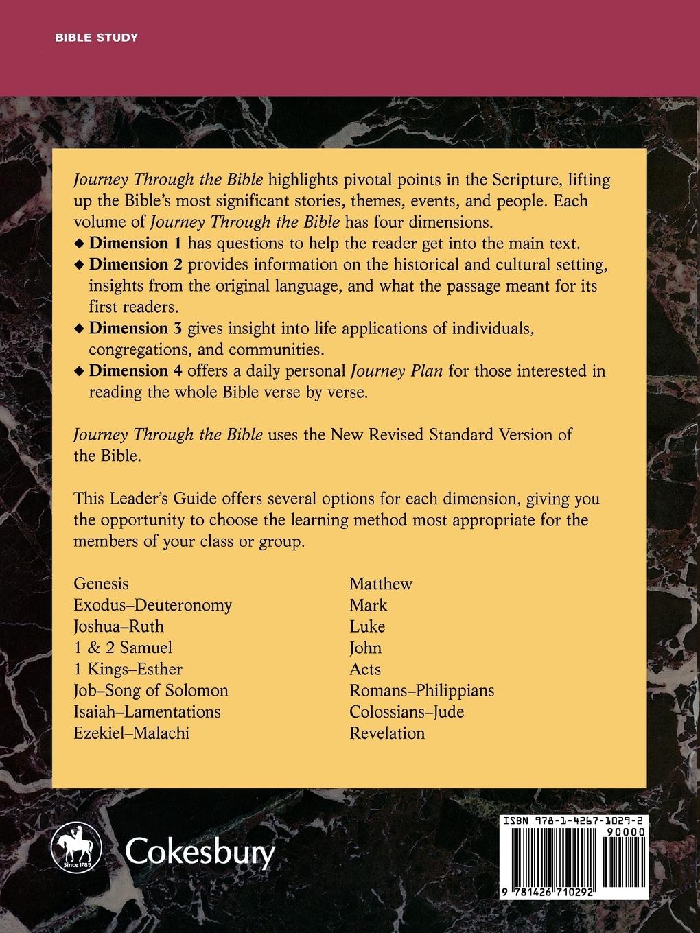 Rückseitencover Journey Through the Bible Volume 13, Acts of the Apostles Leader's Guide