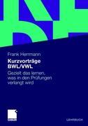 Vorderes Coverbild Kurzvorträge BWL/VWL