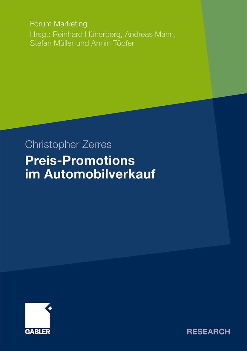Vorderes Coverbild Preis-Promotions im Automobilverkauf