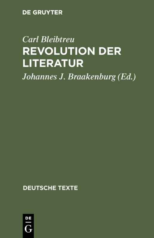 Vorderes Coverbild Revolution der Literatur