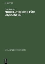 Vorderes Coverbild Modelltheorie für Linguisten