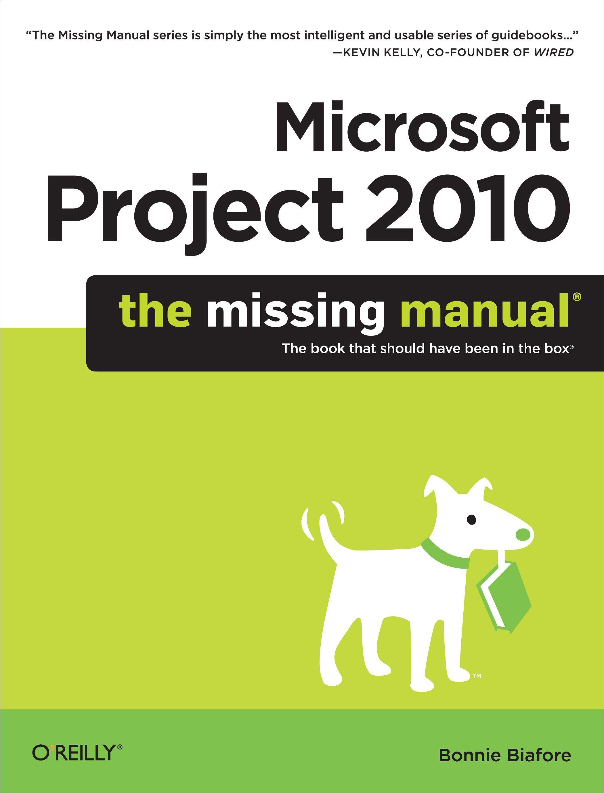 Vorderes Coverbild Microsoft Project 2010: The Missing Manual