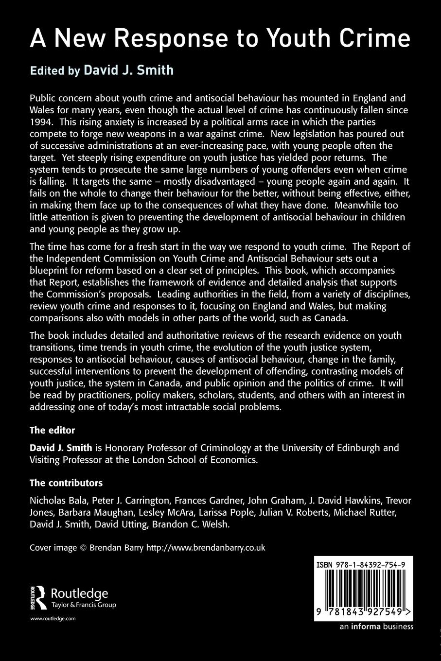 Rückseitencover A New Response to Youth Crime
