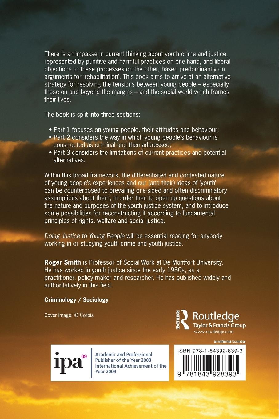 Rückseitencover Doing Justice to Young People