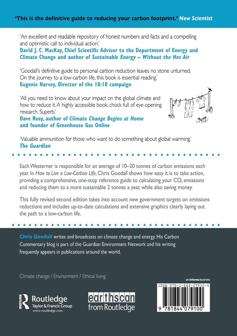 Rückseitencover How to Live a Low-Carbon Life