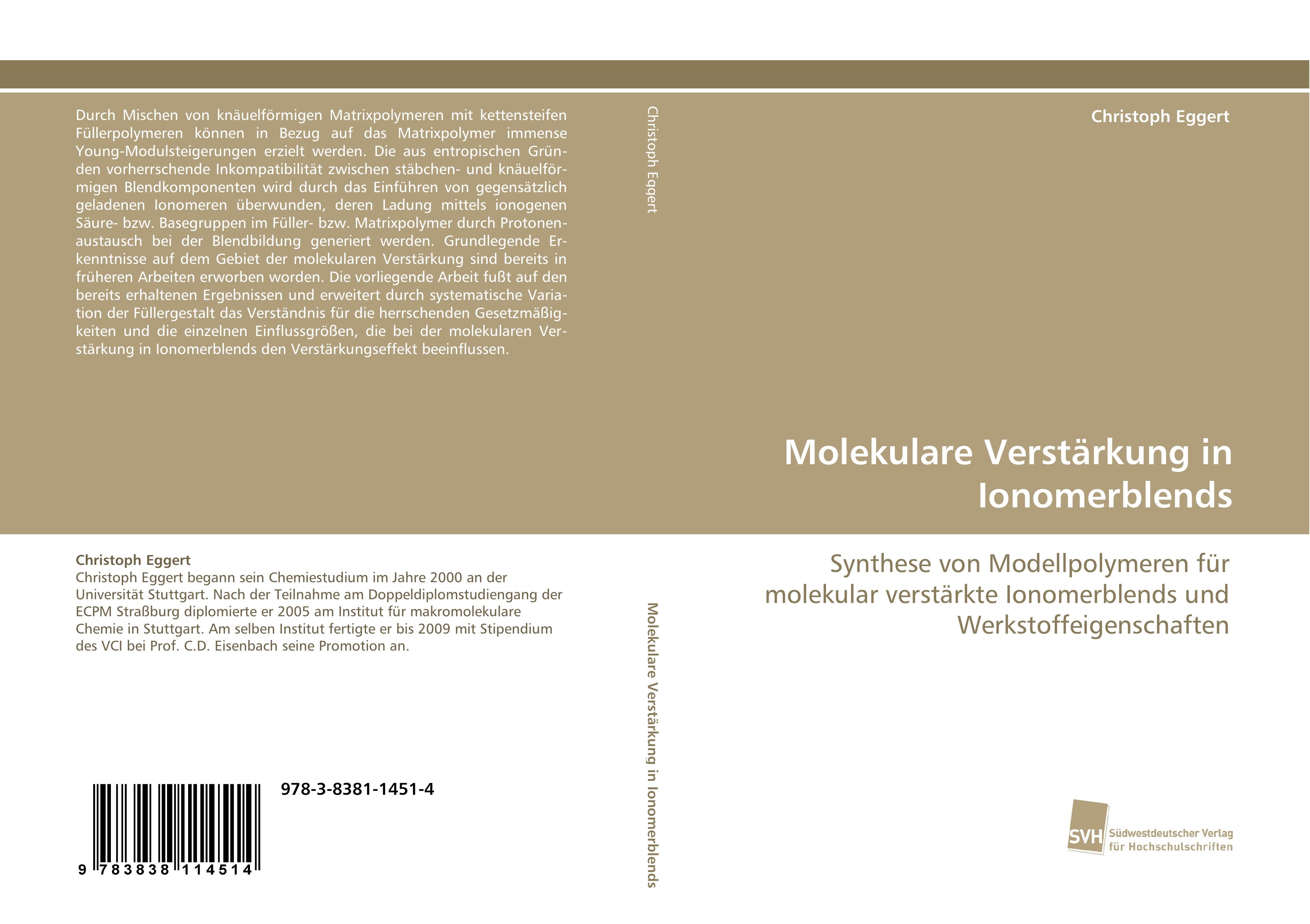 Vorderes Coverbild Molekulare Verstärkung in Ionomerblends