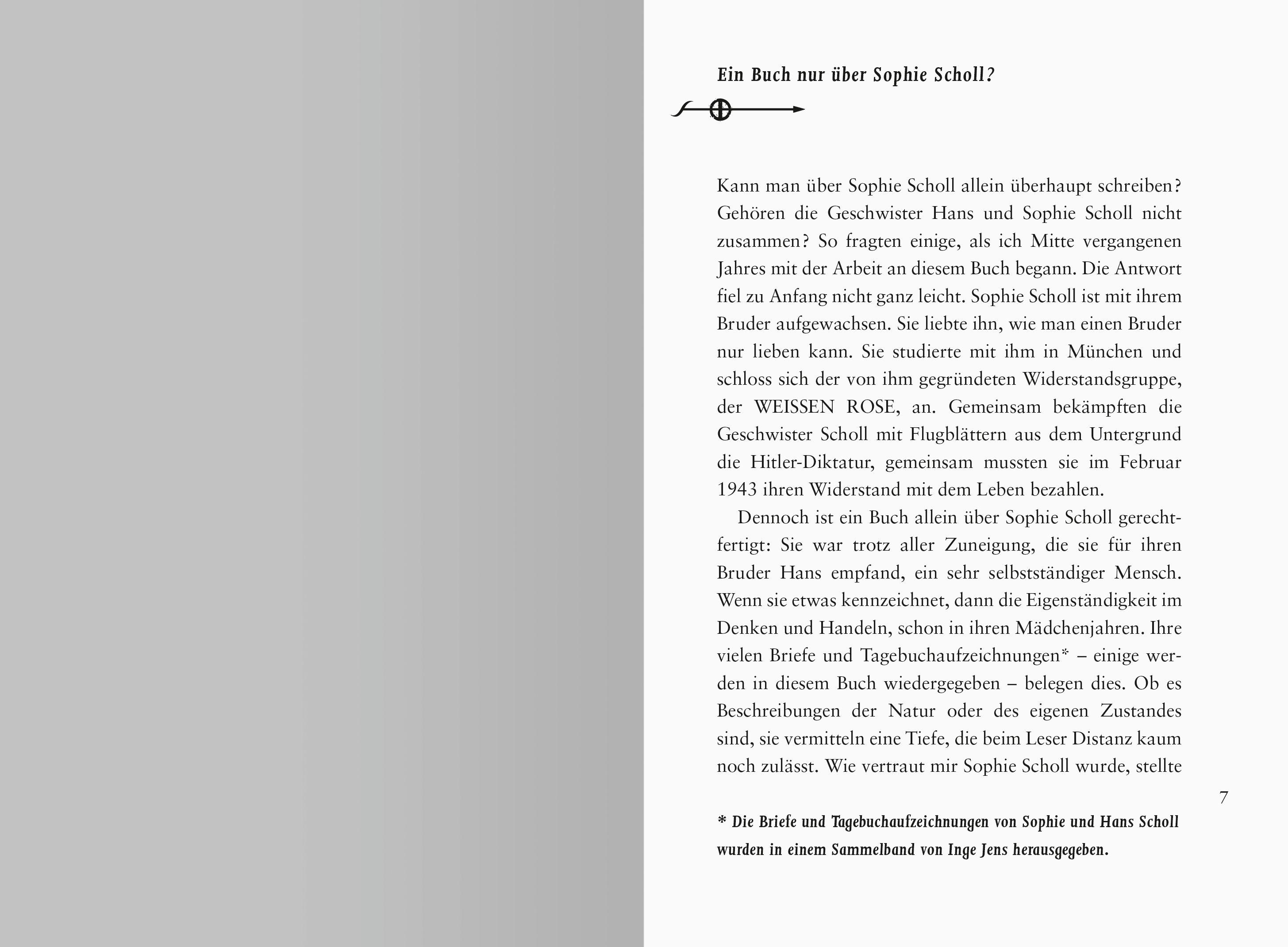 Beispielinhalt (Bild) Das kurze Leben der Sophie Scholl