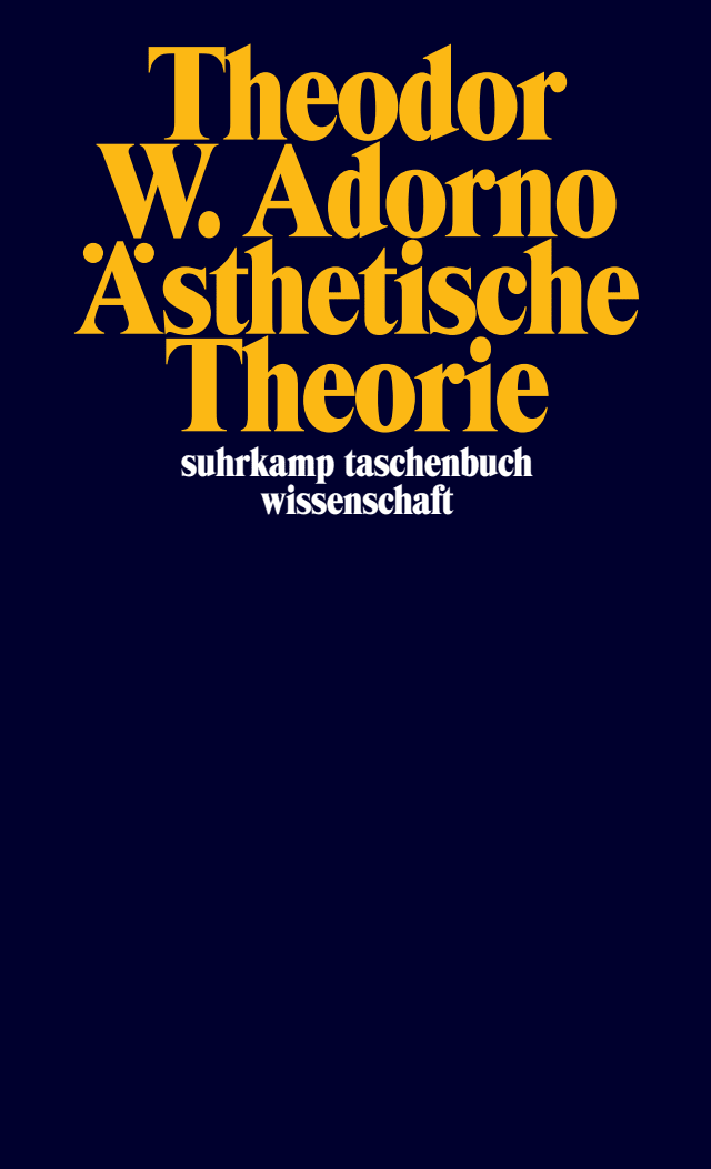 Vorderes Coverbild Ästhetische Theorie