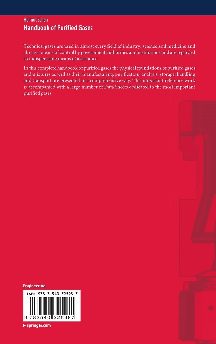 Rückseitencover Handbook of Purified Gases