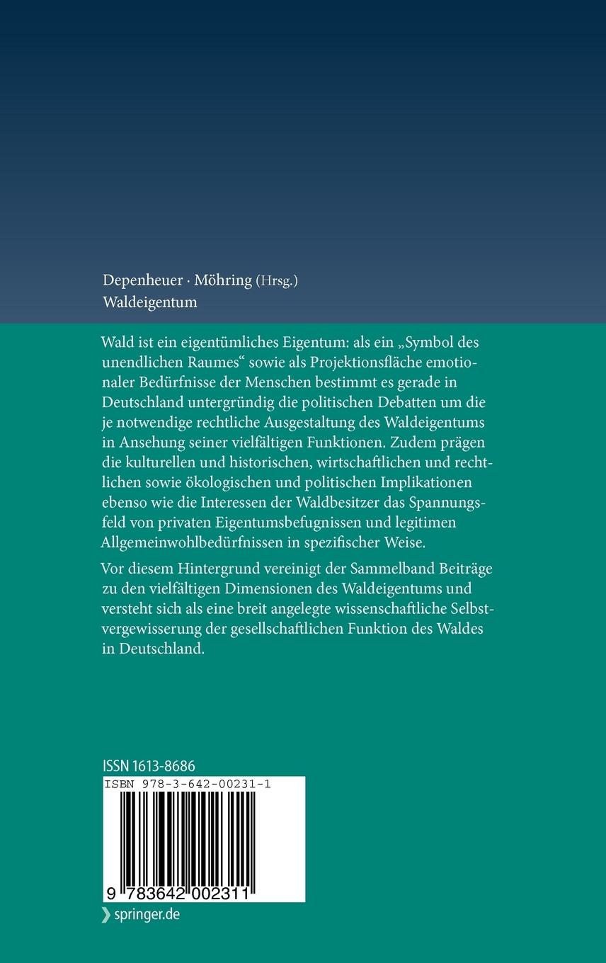Rückseitencover Waldeigentum