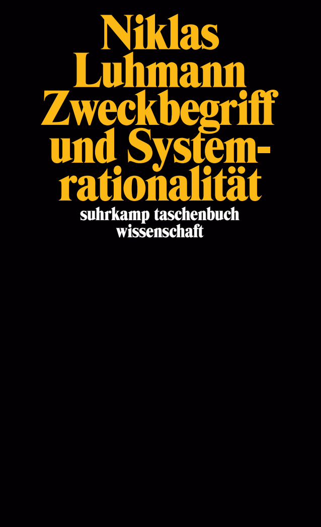 Vorderes Coverbild Zweckbegriff und Systemrationalität
