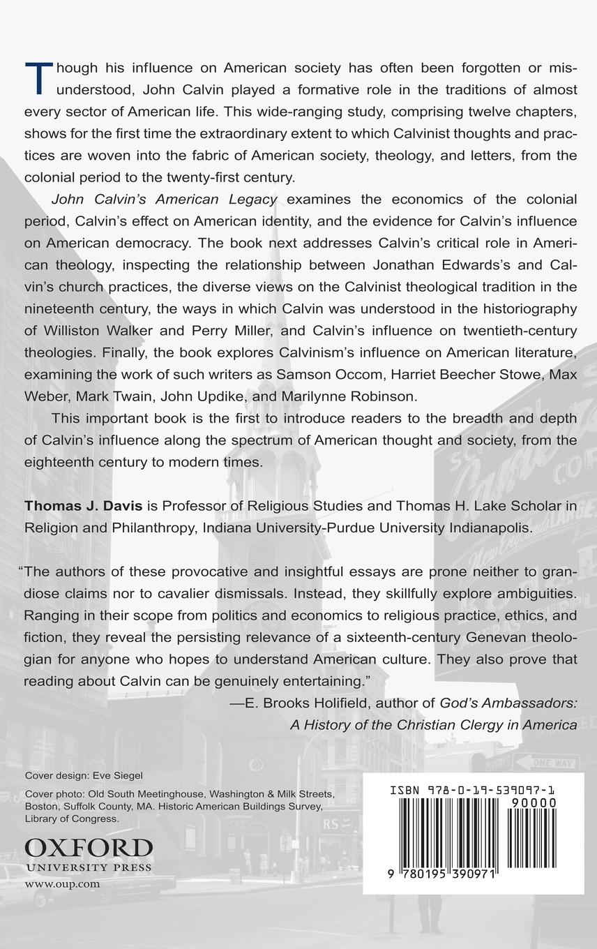Rückseitencover John Calvin's American Legacy