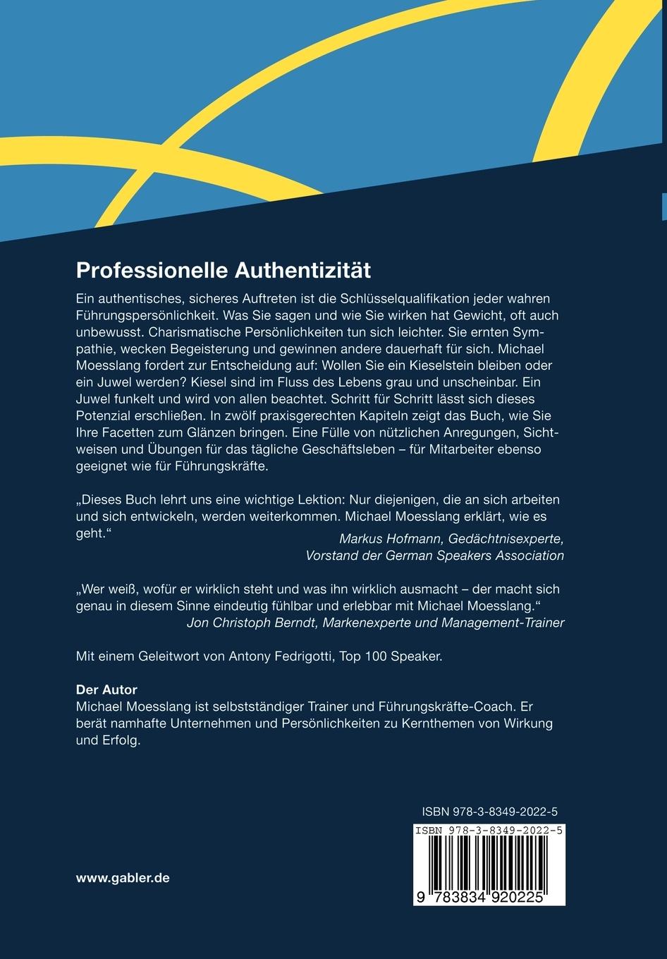 Rückseitencover Professionelle Authentizität