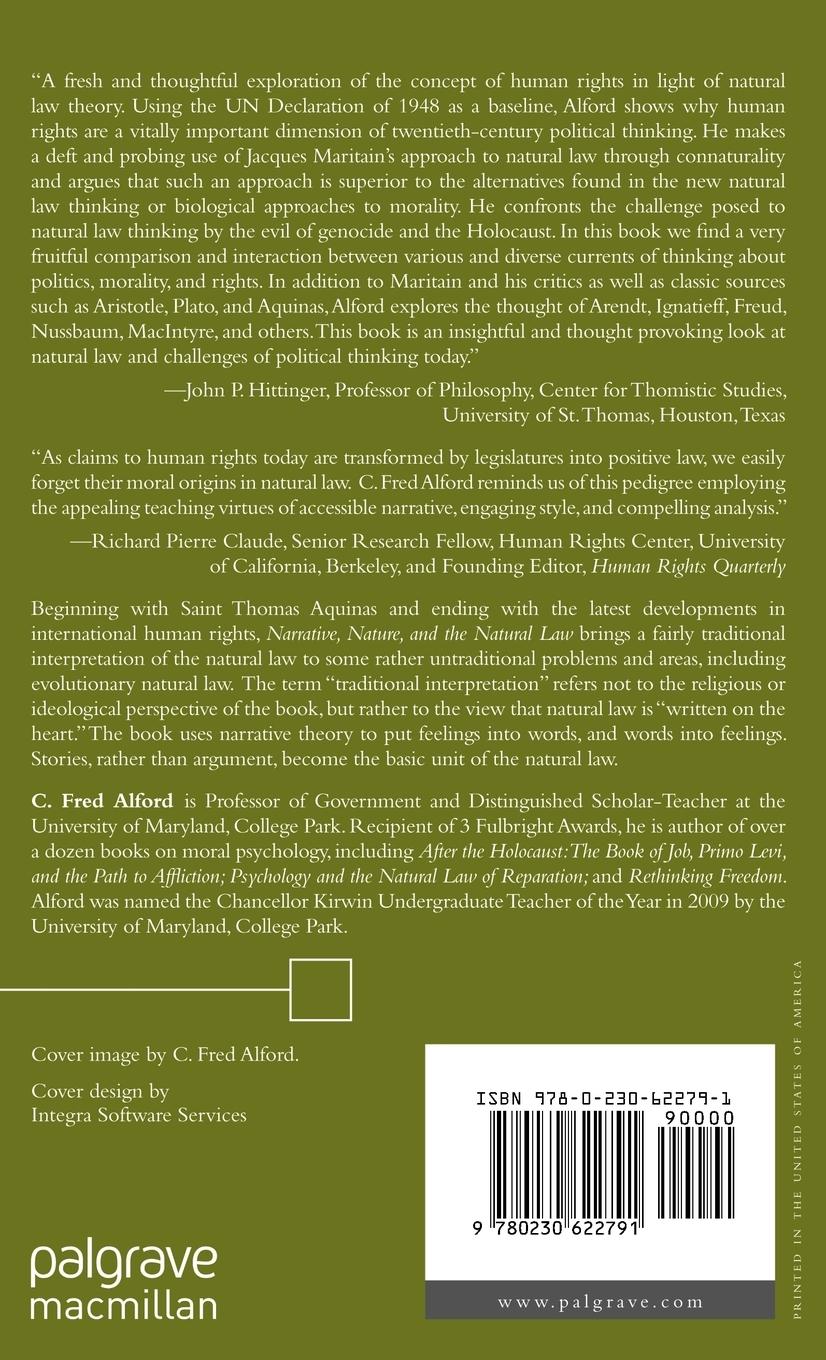 Rückseitencover Narrative, Nature, and the Natural Law